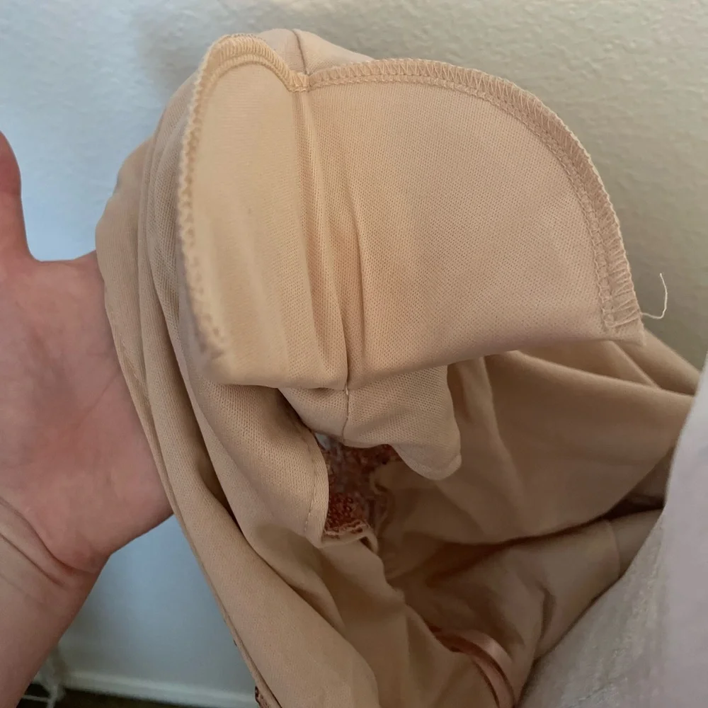 Style of CB Sequin Rose Gold Dress - Picture 7 of 9